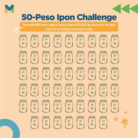 Ipon Challenge 2024 Printable 20 Pesos - Myrah Benedicta