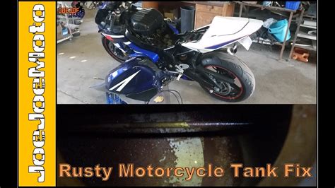 How To Fix A Rusty Motorcycle Fuel Tank Youtube