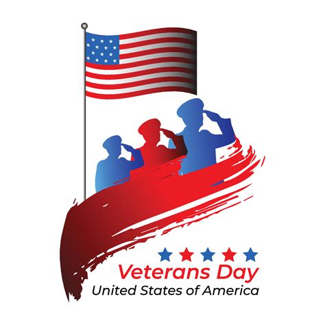 Veterans day united states of America clipart vector 21491614 Vector