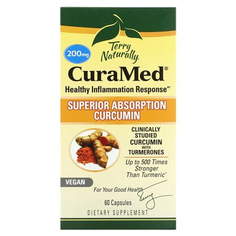 Terry Naturally CuraMed 200 Mg 60 Capsules Globevitamin