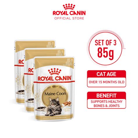 Jual Royal Canin Maine Coon Adult G X Pouches Wet Makanan Kucing