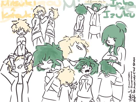 Bakacchan and Deku, Inko and Mitsuki by AvocadoClodShake on DeviantArt