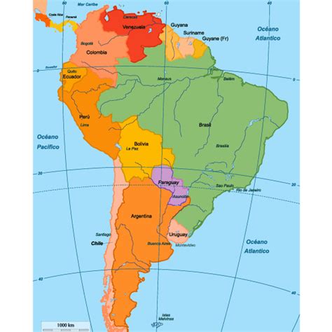 Mapa De Sud America Sin Nombres Imagui