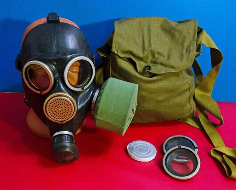 Купить Противогаз Ussr Gas Mask Gp7 Vintage Soviet Russian Black