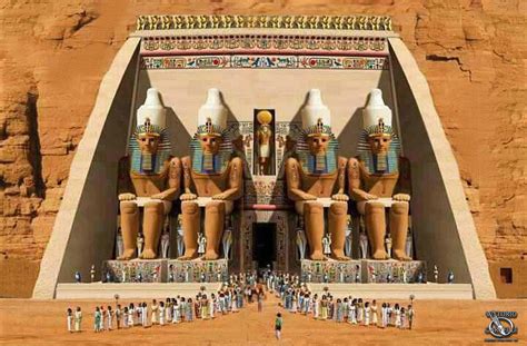 Abu Simbel Reconstruction Vittorio Carvelli By Zacsawyer On Deviantart