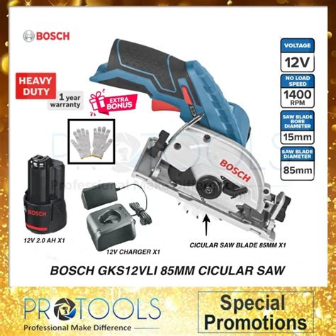 Gks V Li Solo Cordless Circular Saw With V Ah Charger Set