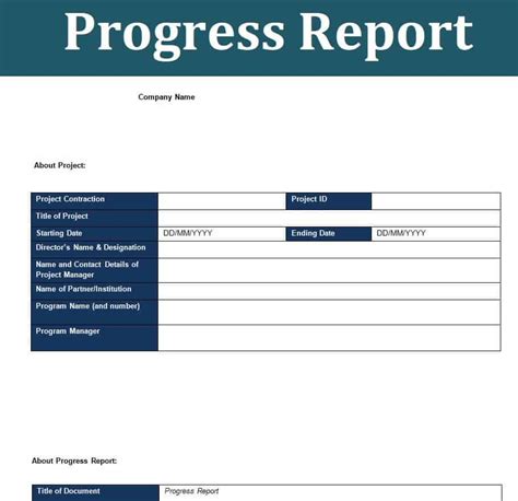 Research Project Progress Report Example Archives Free Report Templates