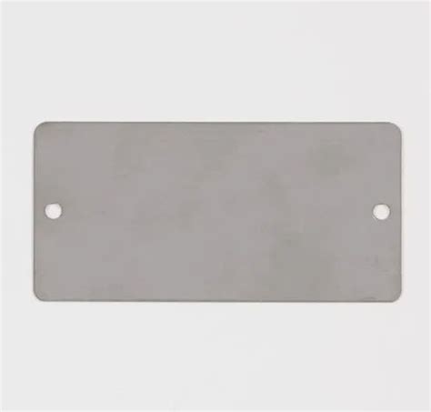 Silver 3x5 5inch Anodized Aluminum Nameplate 30 Gauge At 30 Piece In