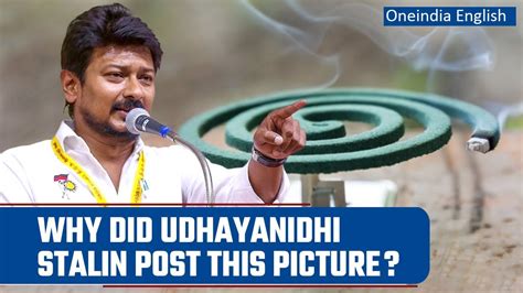 Sanatana Dharma Row Udhayanidhi Stalin Posts Image Of Mosquito