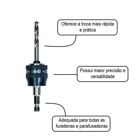 Suporte De Troca R Pida Para Serra Copo Bosch Progressor