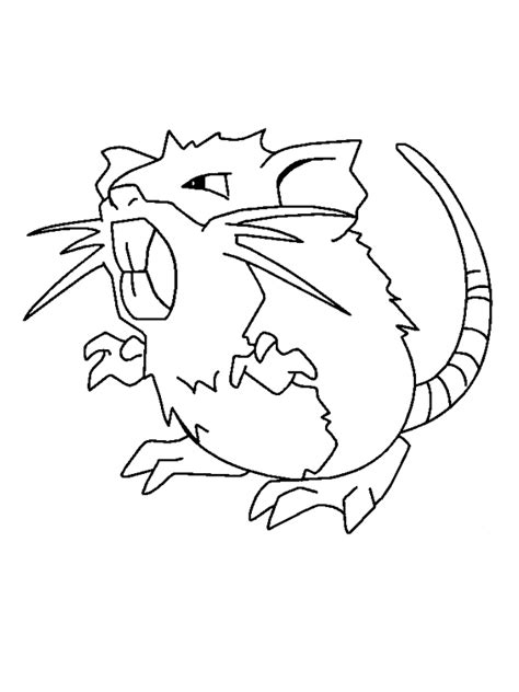 Coloriage A Imprimer Pokemon Rattatac Gratuit Et Colorier