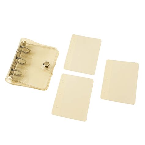 pack mini transparent  ring binder covers folder  ring binder