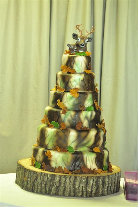 Camo Wedding Cake CakeCentral