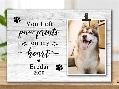 Personalized Pet Memorial Frame Customized Pet Memorial - Etsy