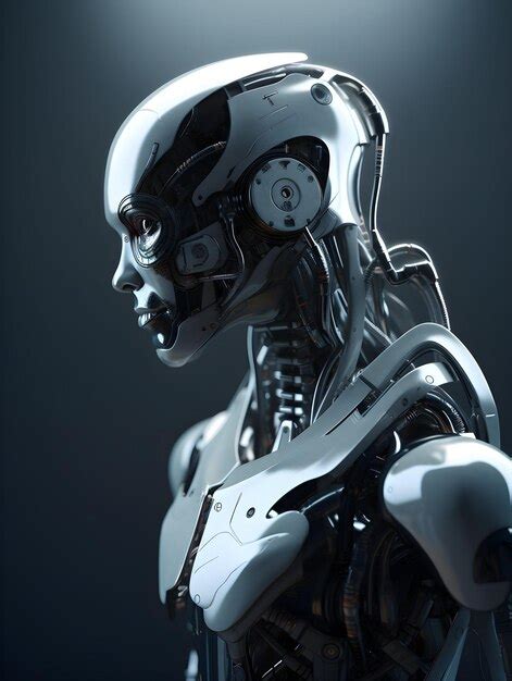 Premium AI Image | A Humanoid Cyborg Robot