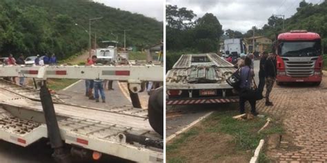 Chapada Carreta Fica Atravessada Em Trecho De Estrada Em Palmeiras E