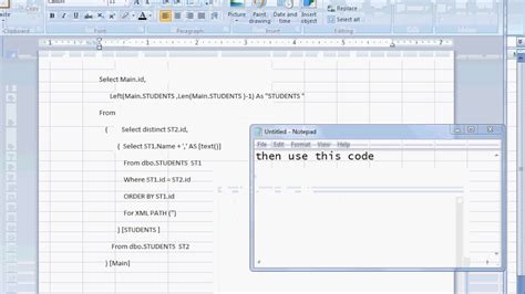 Sql For Concatenate Many Rows Into A Single String Youtube