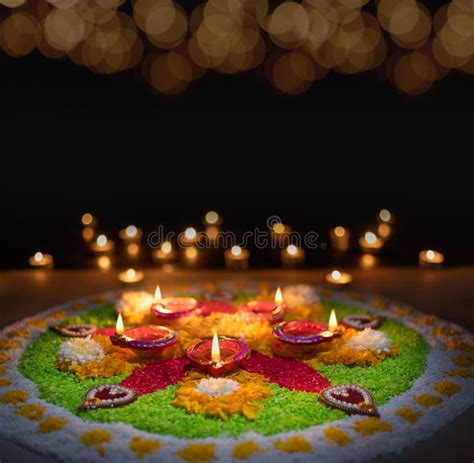 Clay Diya Lamps Lit During Diwali Celebration Diwali Or Dipawali Is