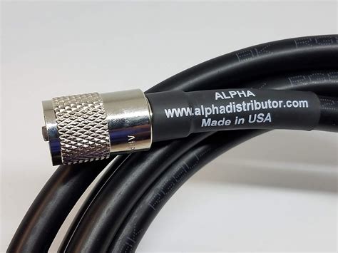 Alpha 75ft Rg8u Rg8 Coax Cable With Amphenol Pl259s Attached Amazon