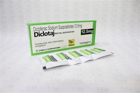 Diclofenac Sodium Suppositories 12 5 Mg At Best Price In Ahmedabad