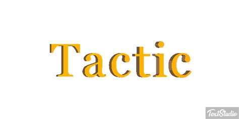 Tactic Word Animated Logo Designs