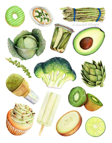 Kendyll Hillegas Food Illustrations Food Art Food Drawing