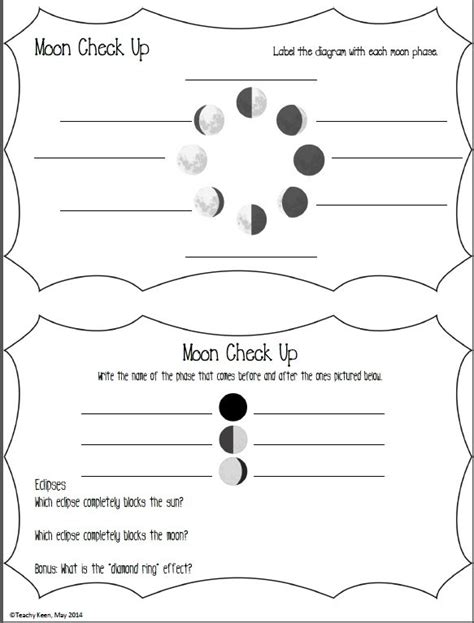 Moon Phase Resource Kit Teachy Keen Moon Phases 4th Grade Science 5th Grade Science