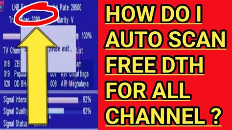 How Do I Scan Free Dth Channels Dd Free Dish Auto Scan Setting Dd