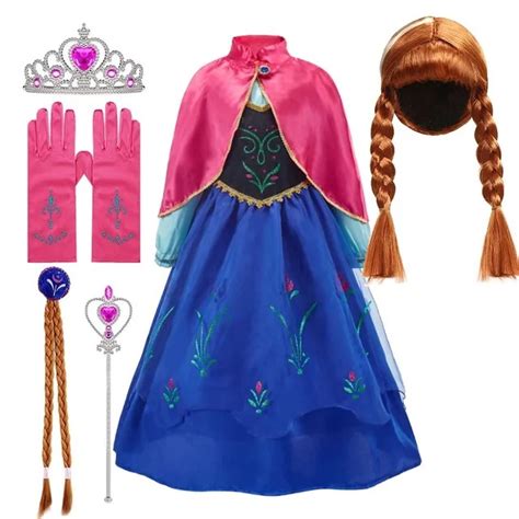 Fantasia Cosplay Vestido Princesa Anna Baile Da Frozen Frozen Uma