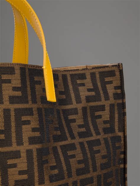 Lyst - Fendi Logo Print Shopper in Brown