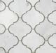 SAMPLE 6x6 PIECE Carrara Venato Polished Arabesque Marble Mosaic Tile