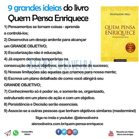 Resenha Do Livro Quem Pensa Enriquece Napoleon Hill Aleno Oliveira