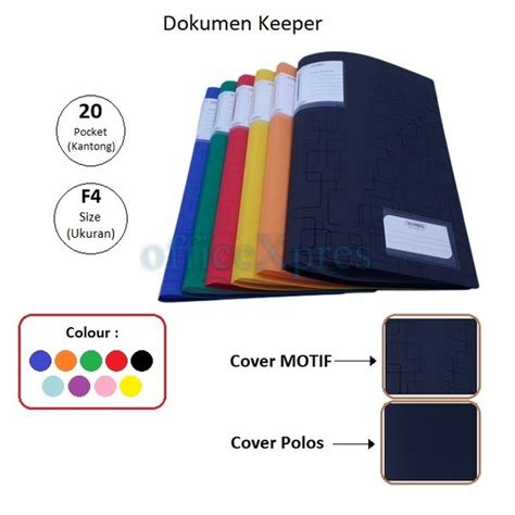 Jual Map Plastik File Dokumen Keeper Clear Holder F4 Folio 20