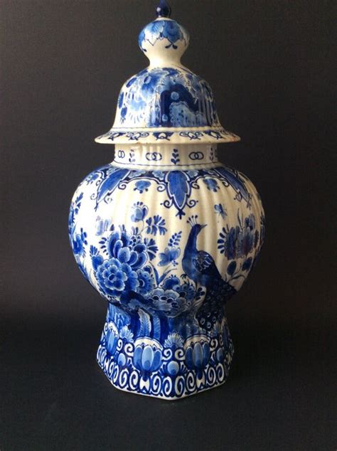 De Porceleyne Fles Delft Vase Couvercle 38 Cm 1948 Catawiki