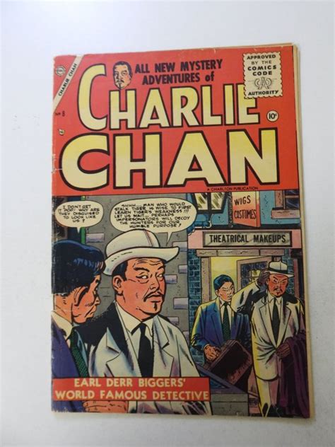 Charlie Chan 8 VG Condition Top Staple Detached From Cover Comic