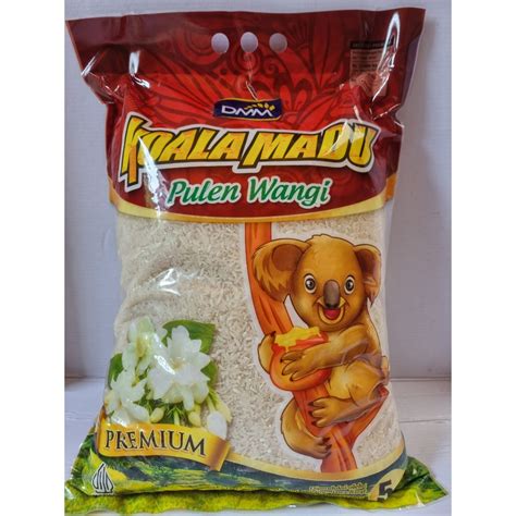 Jual Beras Pulen Wangi Koala Madu 5kg Shopee Indonesia