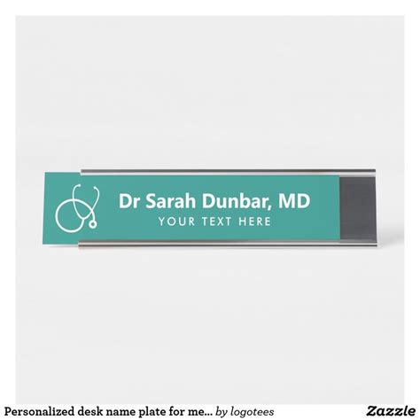 Personalized Desk Name Plate Personalised Dr Sarah Name Plate Design