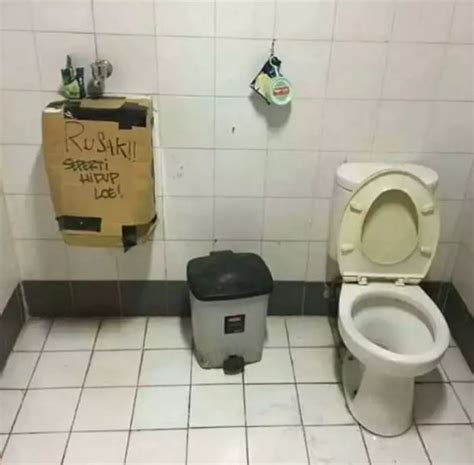 Potret Kocak Di Dalam Toilet Ini Penampakannya Bikin Kaget Sekaligus