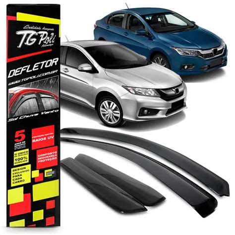 Calha De Chuva Defletor Honda City 2019 2020 2021 Tg Poli