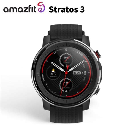 Amazfit stratos 3 relógio inteligente para homens versão global gps