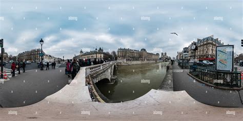 360° view of Paris - Saint Michel - Alamy