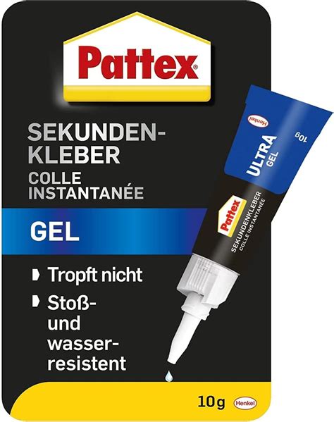 Pattex Sekundenkleber Ultra Gel Mini Trio Extra Starker Flexibler