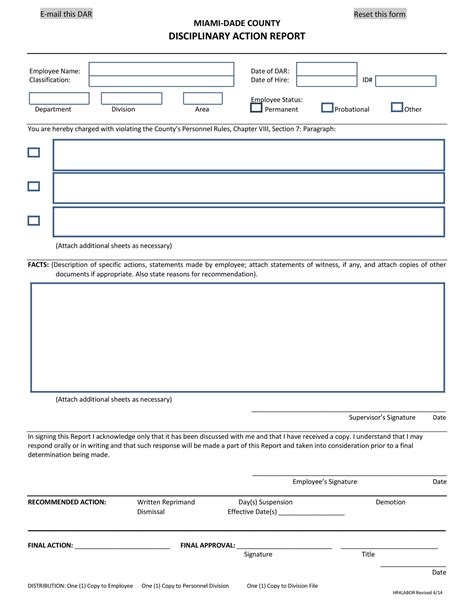 40 Employee Disciplinary Action Forms Template Lab