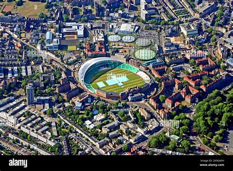 The Oval Cricket Ground Kennington London Uk Stock Photo Alamy