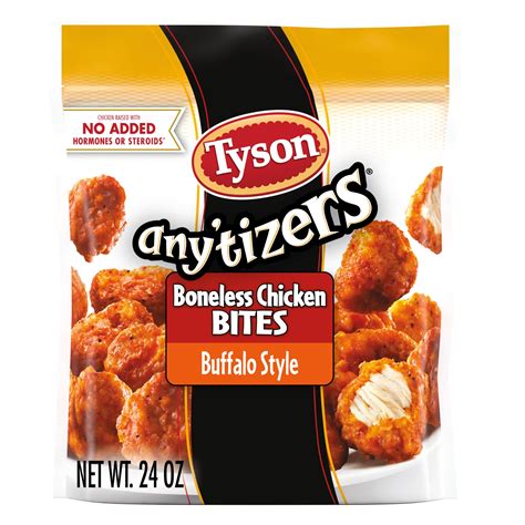 Tyson Any Tizers Buffalo Style Boneless Chicken Bites 1 5 Lb Bag