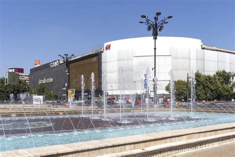 Fountain At Unirii Square In Bucharest Romania Editorial Image Image