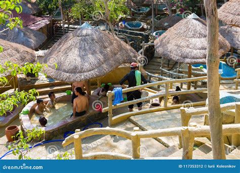 People Take A Wellness Bath At The Thap Ba Hot Springs Spa Resort With