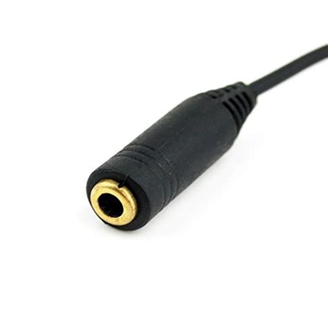 Gold Plated 25mm Male To 35mm Female Stereo Audio Jack Adapter Cable 90 Degree Right Angle