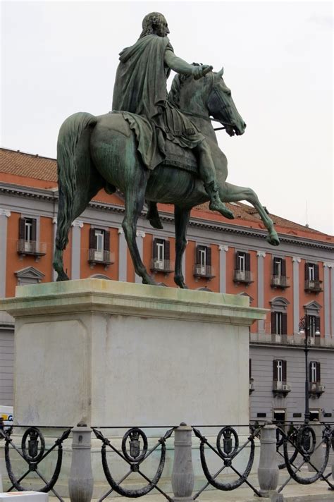 Equestrian statue of King of Naples Ferdinand I in Naples Italy