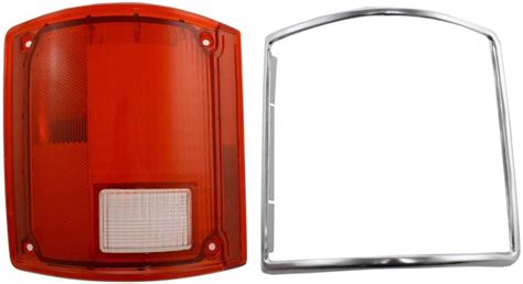 Evan Fischer Tail Light Lens Compatible With Chevrolet Suburban 73 91 Left Wchrome